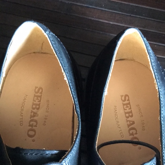🚨B2G1 SEBAGO Black Leather Cap Toe Oxford Loafers - Picture 9 of 10